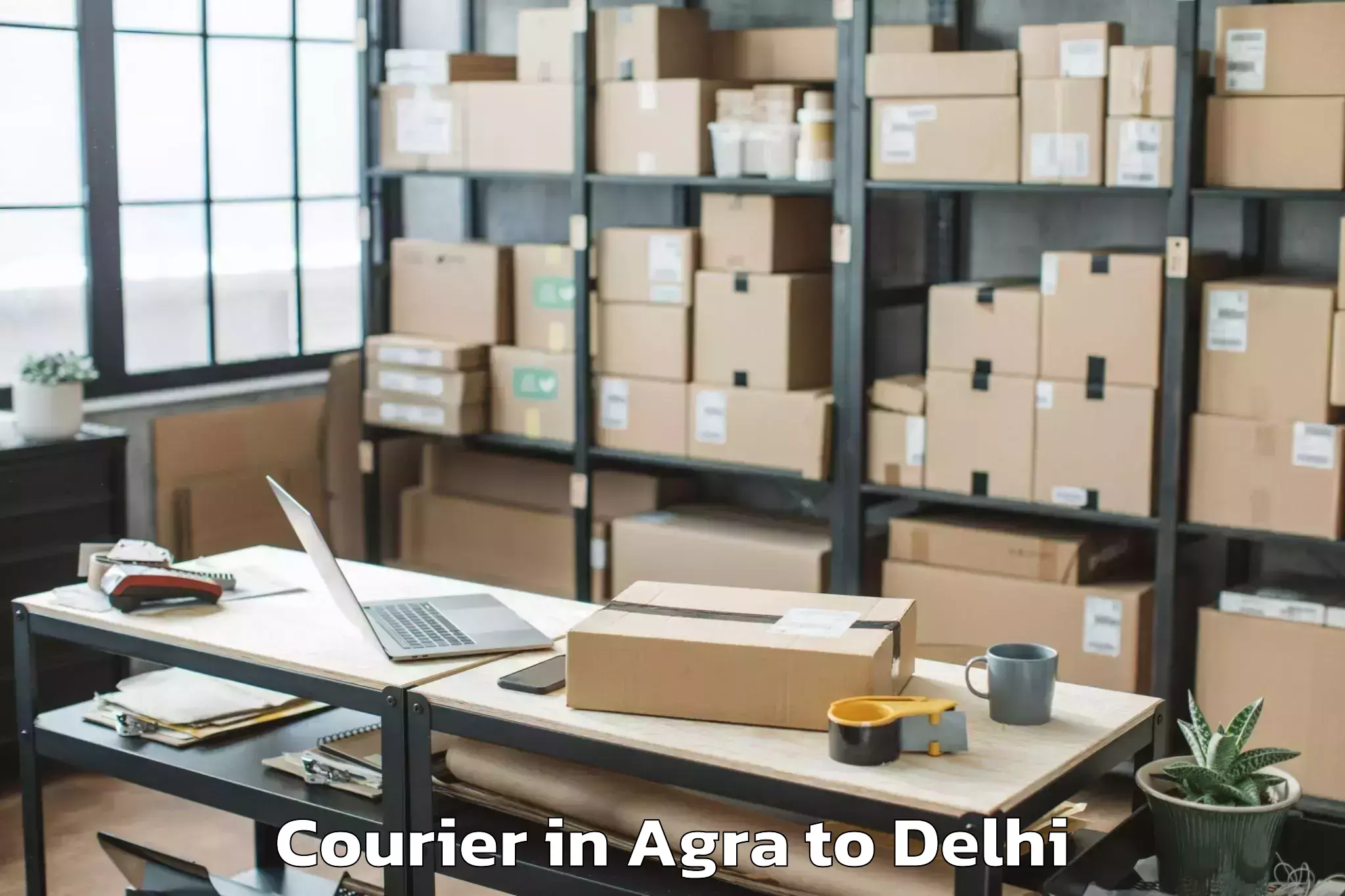 Discover Agra to Sansad Marg Courier